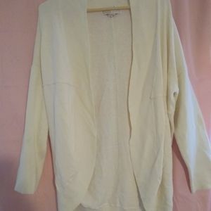 Michael Kors White Shawl Collar Cardigan